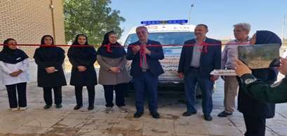  تحویل آمبولانس جدید به بیمارستان شهدای  فاروج با پیگیری مسئولان محترم